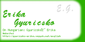 erika gyuricsko business card